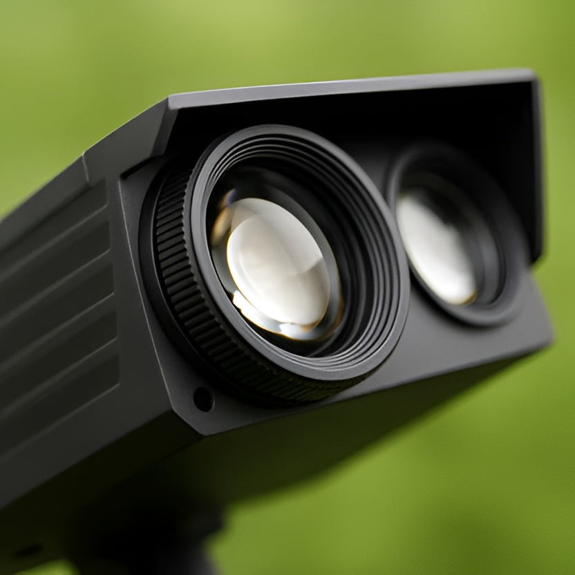 Solar Spot Light with Adjustable Zoom Lens and RGB Color Modes, IP65 Weather Sealed