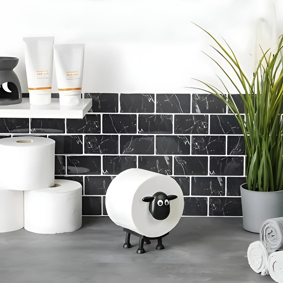 Rounded Toilet Paper Holder with Multiple Roll Storage, 3-Pack