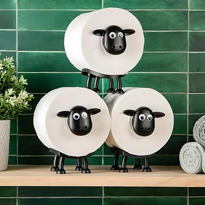 Rounded Toilet Paper Holder with Multiple Roll Storage, 3-Pack