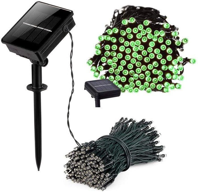 Solar-Powered LED Fairy Lights with 100 LEDs and Automatic Light Sensor, 17-Meter Strand