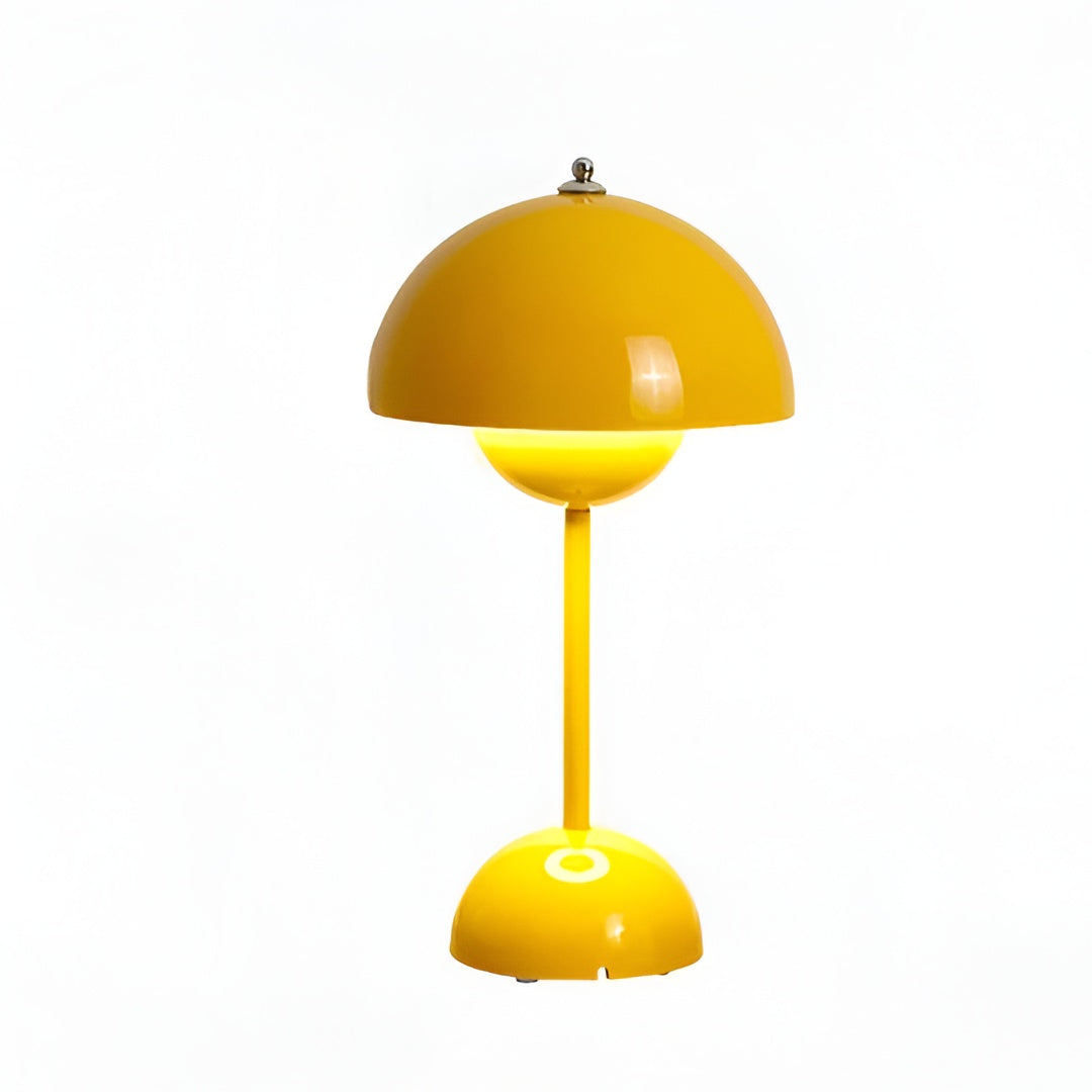 Mushroom Table Lamp with Touch Control and Rechargeable Battery, Five Colors