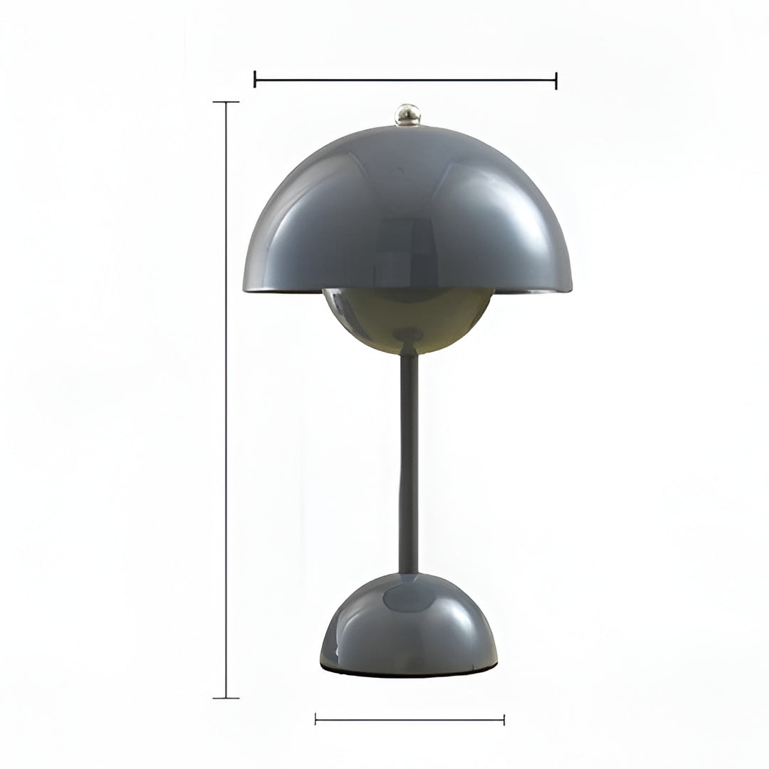 Mushroom Table Lamp with Touch Control and Rechargeable Battery, Five Colors