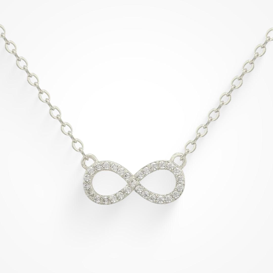 Infinity Symbol Pendant Necklace with Minimalist Geometric Design