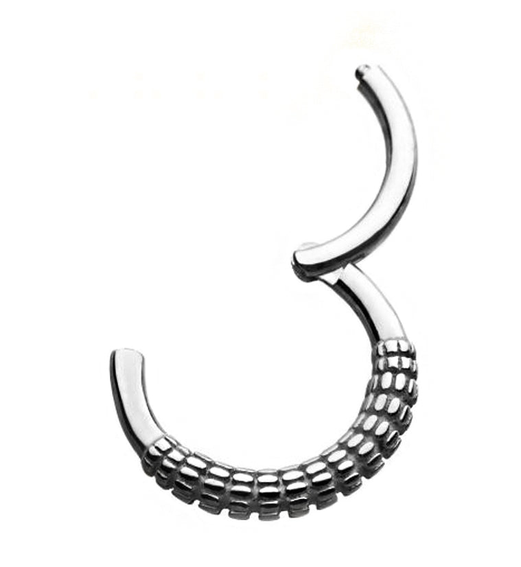 Score Hinged Segment Ring by Urban Body Jewelry