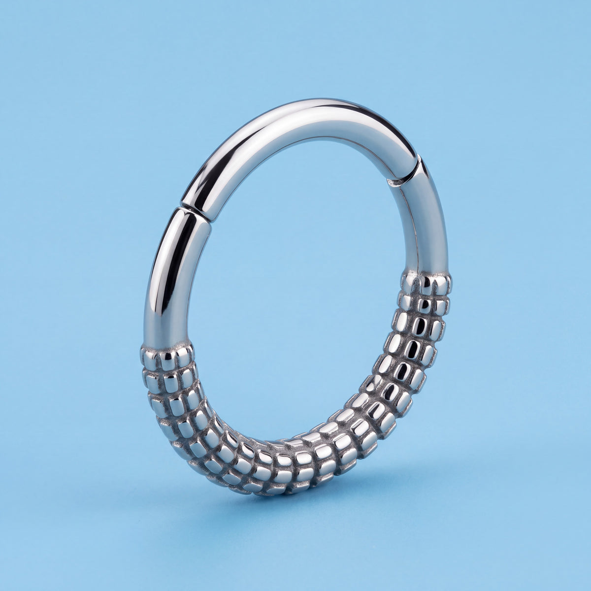 Hinged Segment Ring 16G Stainless Steel for Septum and Cartilage Piercings