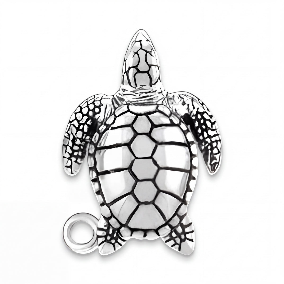 Sterling Silver Sea Turtle Charm with Jump Ring