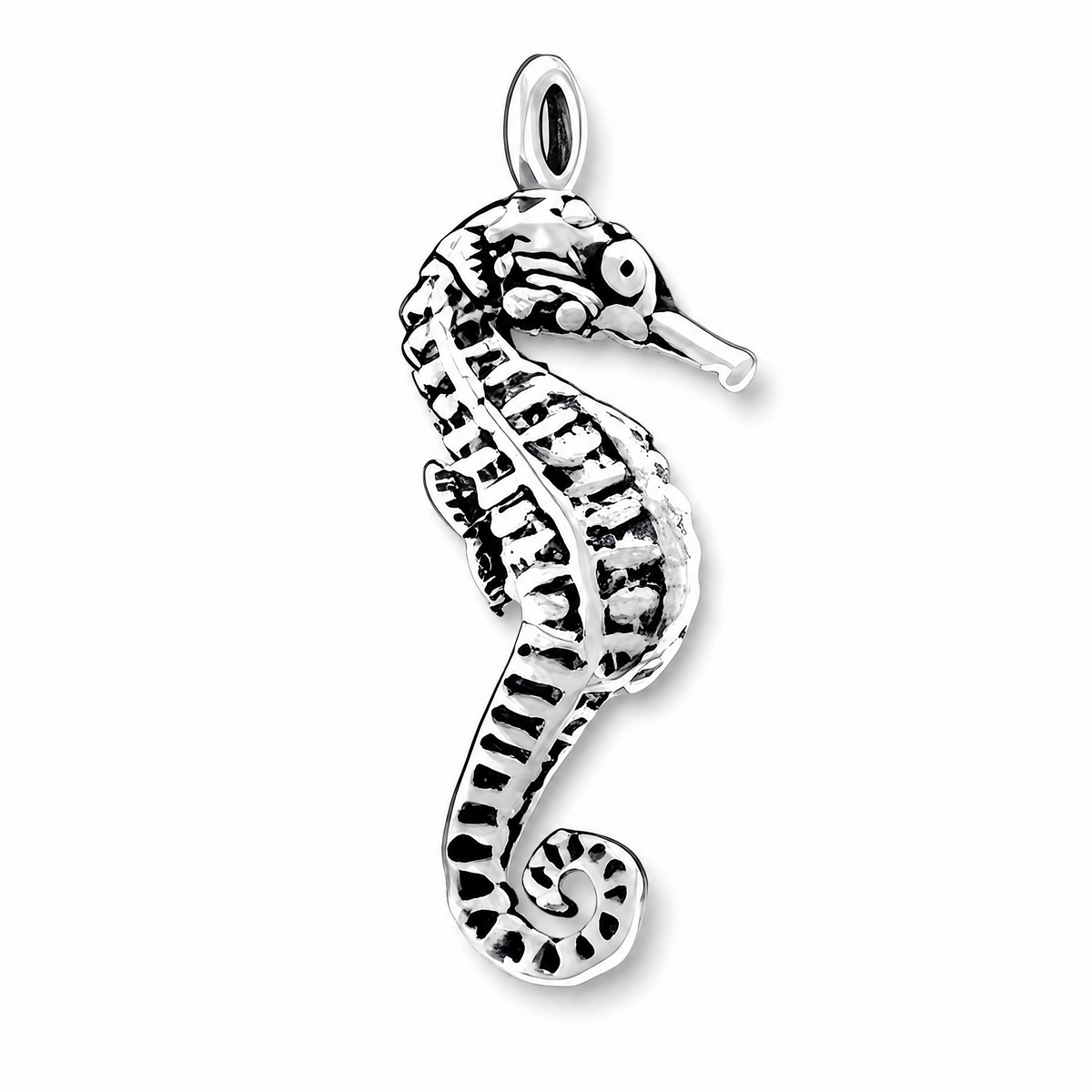 Sterling Silver Seahorse Charm with Jump Ring
